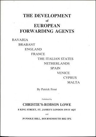 Frost: The Development of European Forwarding Agents