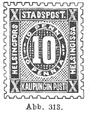 Privatmarken Finnland aus dem Buch von Haas (1906)