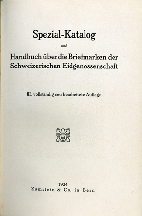 Zumstein 1924