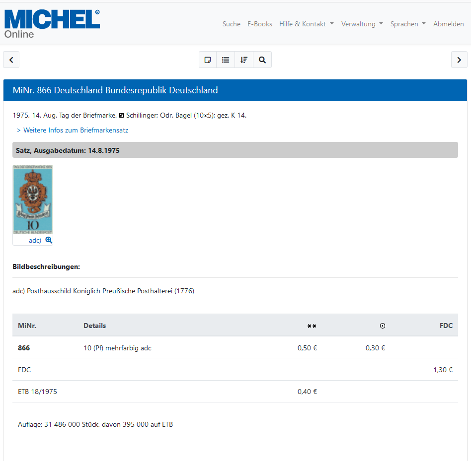 Michel Online-Katalog